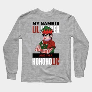 Santa's Little Helper (without background) Long Sleeve T-Shirt